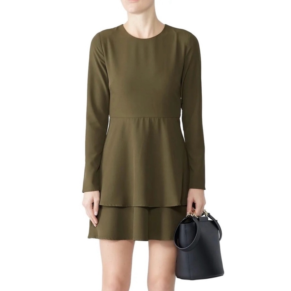 Hutch Olive Green Long Sleeve Cami Dress Size 4